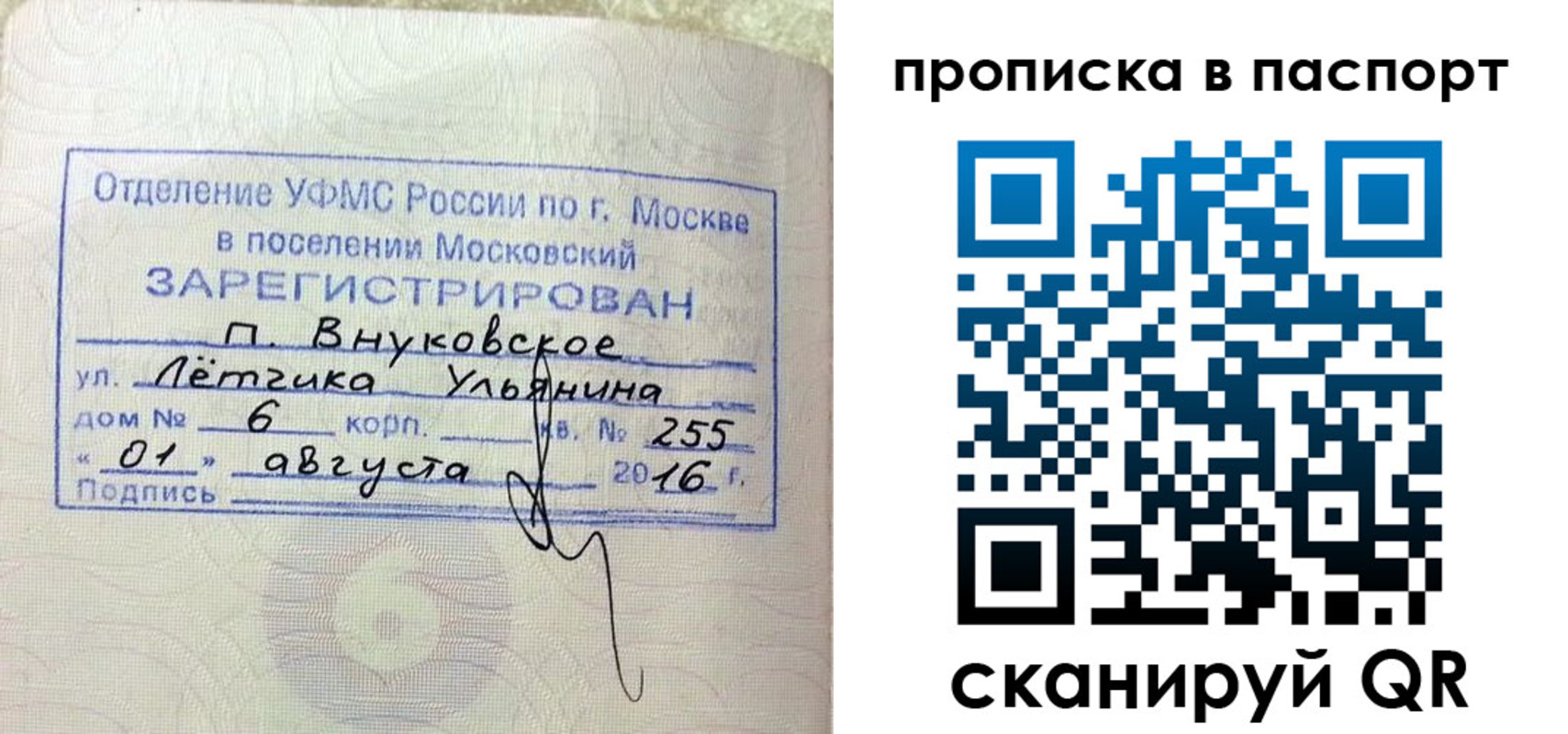 временная прописка в Ступино